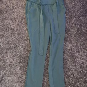 Green work pants
